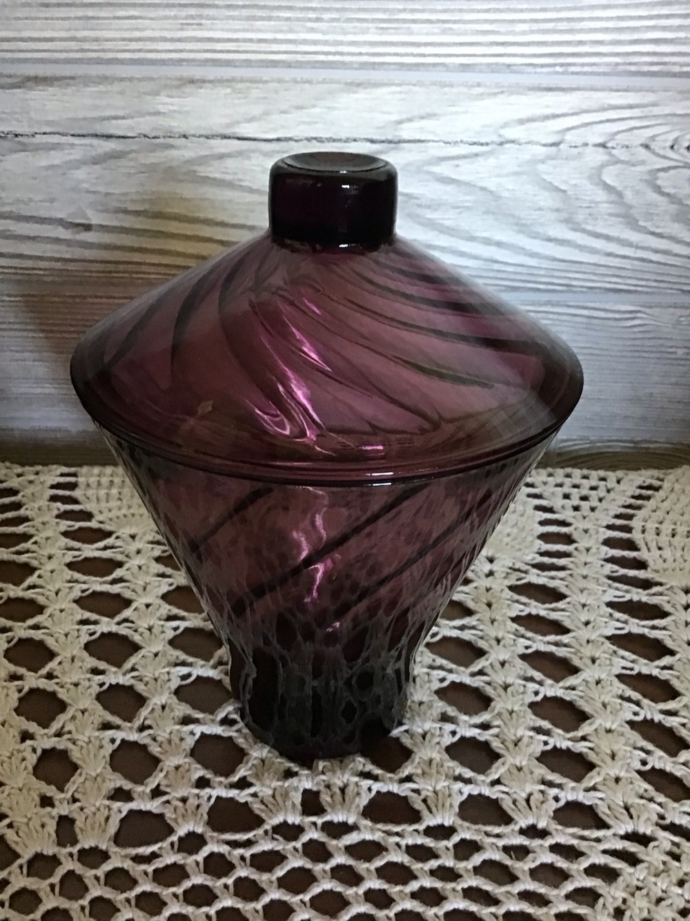 1960’s Moroccan Amethyst Lidded dish